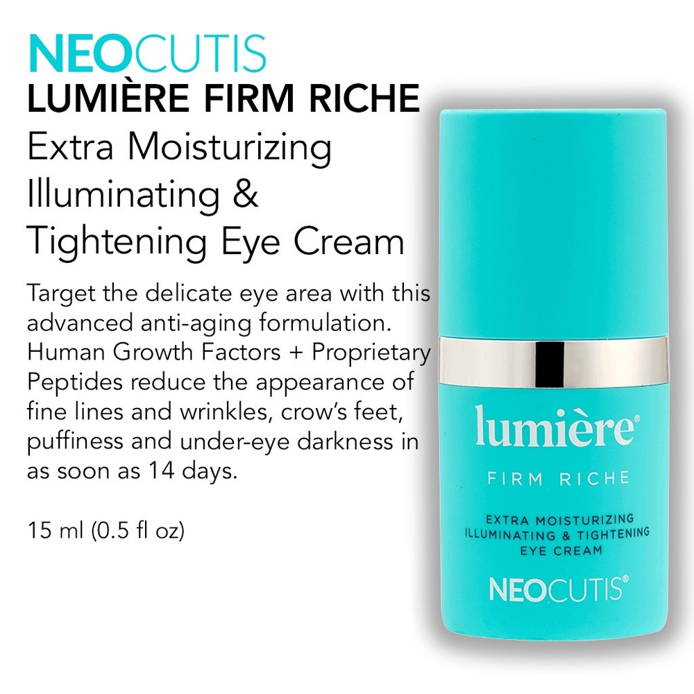 NEOCUTIS LUMIÈRE FIRM RICHE Xtra Moisturizing Illuminating Tightening Eye Cream